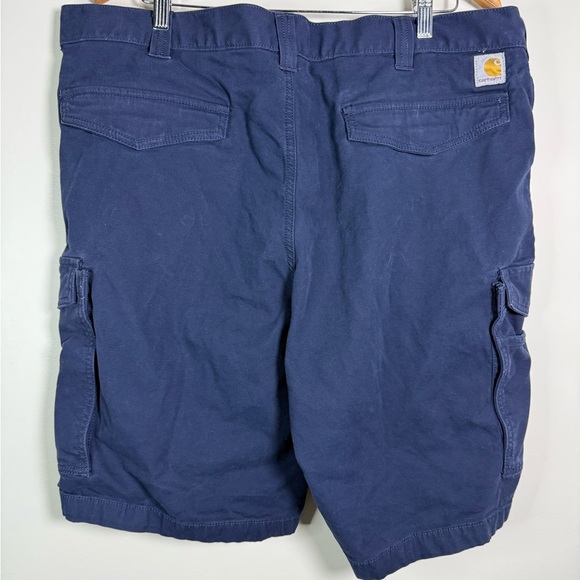 Carhartt Carpenter Cargo Work Shorts Mens Size 42 Navy Blue Original‎ Fit - Picture 3 of 3